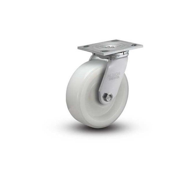 5" X 2" Non-Marking Nylon Swivel Caster, No Brake, Loads Up To 600 lb