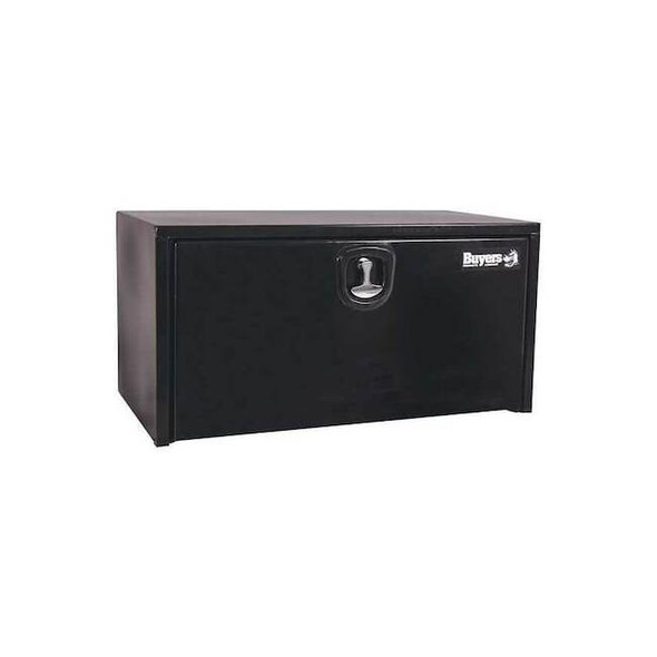 24x24x30 Inch Black Steel Underbody Truck Box With 3-Point Latch