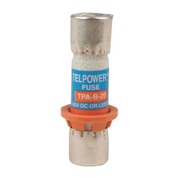 Telecom Protection Fuse, 20A, Fast-Acting, Not Rated, Cylindrical