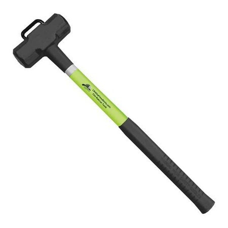 Sledge Hammer, 24" Lime Fiberglass Handle, 8 lb. Head