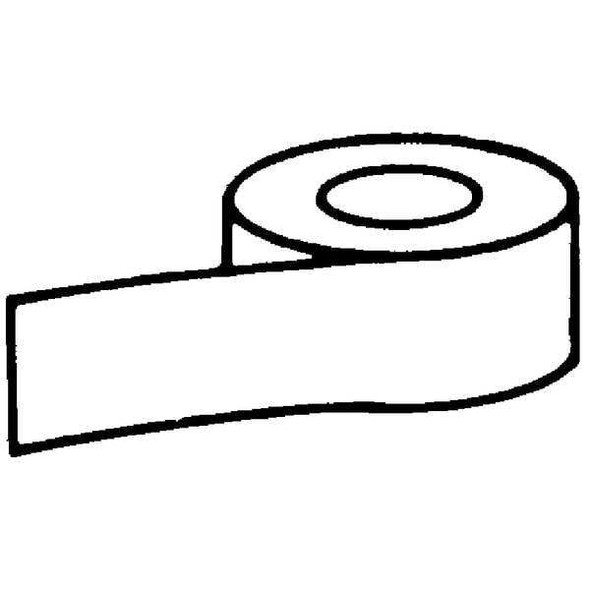 Condor Floor Marking Tape, vinyl, No Legend, White, 3 in W., 7 mil Thickness 78143