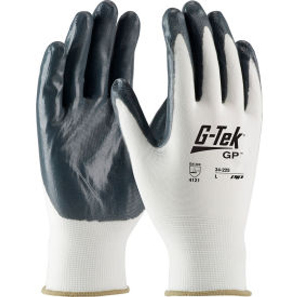 PIP 34-225/XL G-Tek GP Nitrile Coated Nylon Glove XL 12 Pairs PIP 34-225/XL G-Tek GP Nitrile Coated Nylon Glove XL 12 Pairs