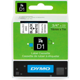 DYMO D1 Standard Labels 3/4"" Black on White