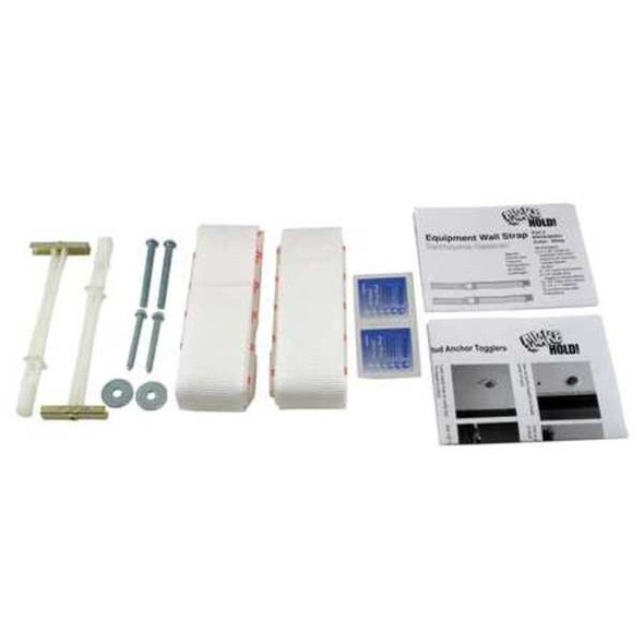 Quakehold! Equipment Wall Strap,White RW.2X48.W.2.1