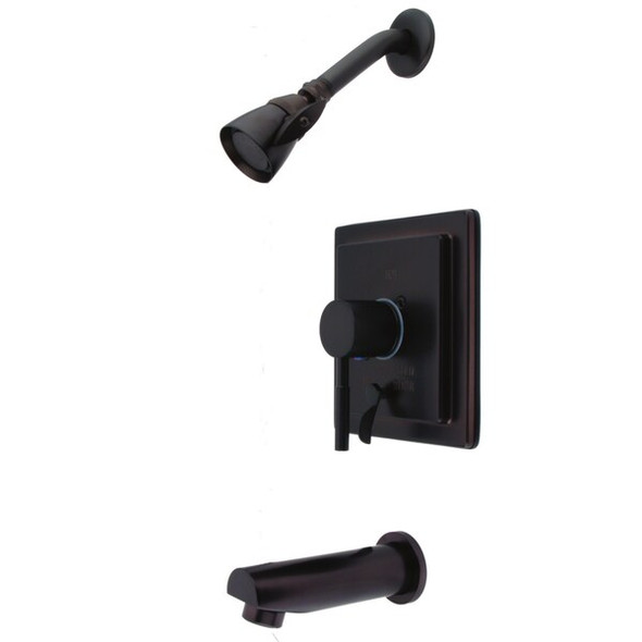 Tub and Shower Faucet, Standard, 3, Wall Mount, Oil Rubbed Bronze