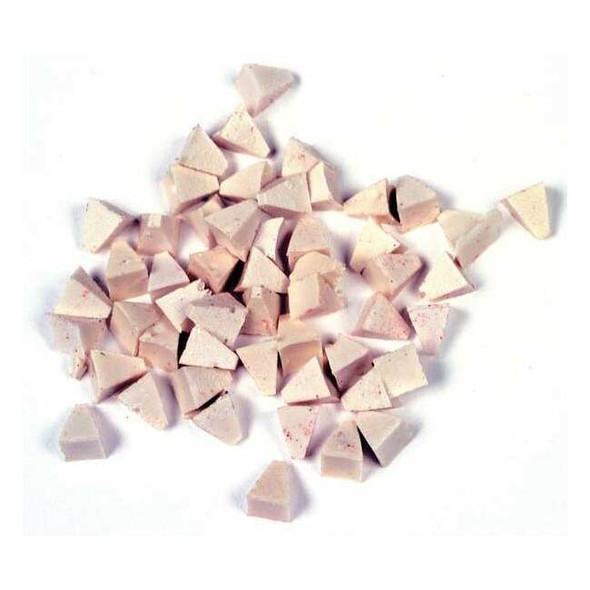 Raytech Plastic Media,Pyramid,White,1/4" 41-131