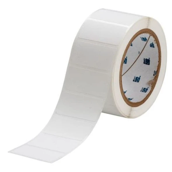Brady Pre-Cut Label Stock Roll, White, Gloss THT-17-422-3