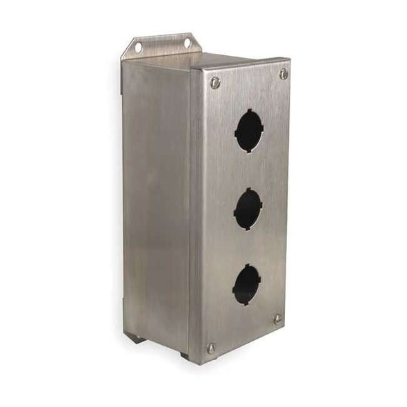 Schneider Electric Pushbutton Enclosure,10.24 in. H,304 SS 9001KYSS3