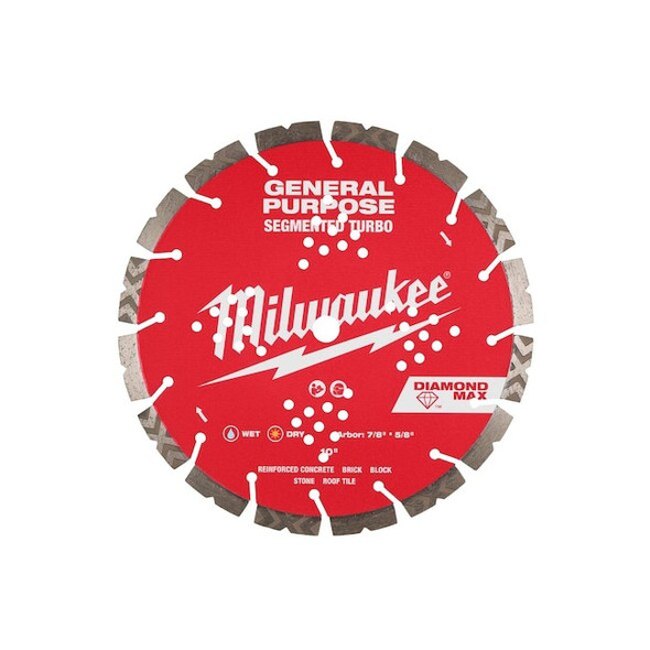 10" DIAMOND MAX Segmented Turbo, General Purpose Diamond Blade