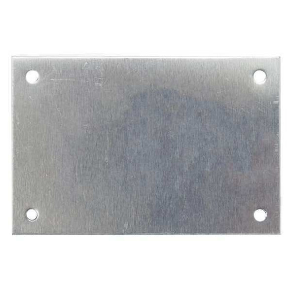 C.H. Hanson Blank Tag, Aluminum, 2 in H x 3 in W, Silver, Rectangle, 10 PK 43072