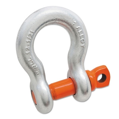 Anchor Shackle, A-419-G, Screw Pin, Galvanized, 1-1/16 in Opening, 5/8 in, 5 t Working Load Limit