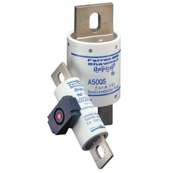 Mersen Semiconductor Fuse, 400A, Fast-Acting, 500V AC, Bolt-On A50QS400-4