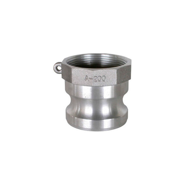 1-1/4"" Aluminum Camlock Fitting - Male Coupler x FPT Thread