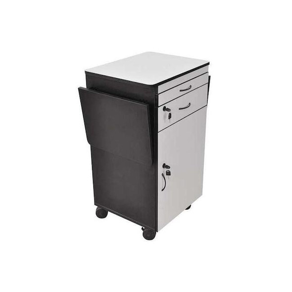 Luxor 38" Mobile AV Presentation Station Cart with Locking Cabinet WPSDD3