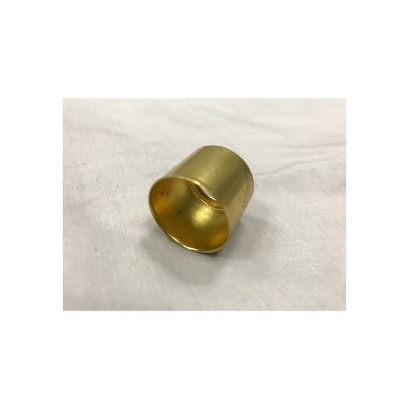 Globe Commercial Products Crimp Hose Ferrule,0.55"L,Brass,PK25 B-550-S