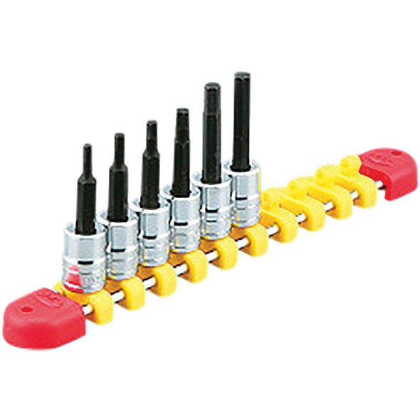 1/4"sq. Hex bit Socket Set (6pcs.) TBT206BH
