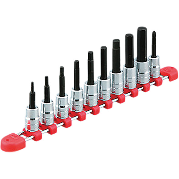 3/8"sq. Hex bit Socket Set (10pcs.) TBT310H