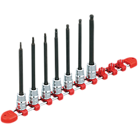 3/8"sq. Long Ball Point bit Socket Set (7pcs.) TBT3L07BPBH