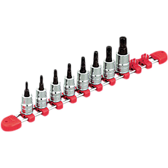3/8"sq. Short T-Type Torx bit Socket Set for Tamper Resistance Fasteners (8pcs.) TBT3S08TH