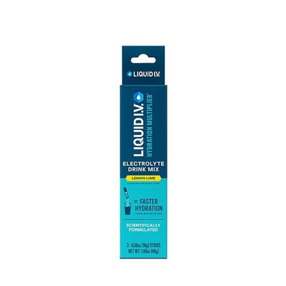 Liquid I.V. Hydration multiplier,0.6 oz,Lemon-Lime LVM-0301