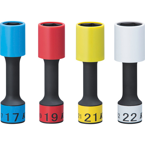 1/2"sq WHEEL GUARD SOCKET SET FOR IMPACT WRENCH BP49-17G