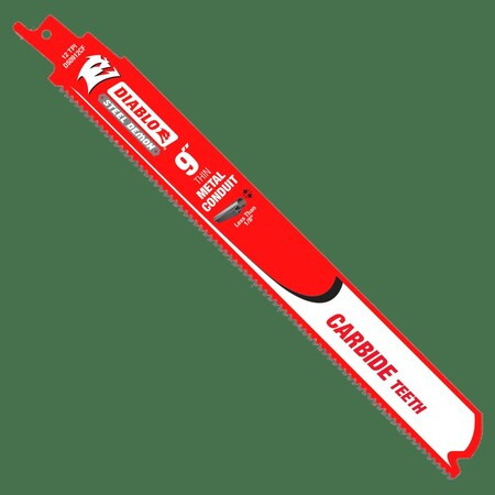 Diablo 9 in x 12 TPI Reciprocating Saw Blade, 1 PK DS0912CF