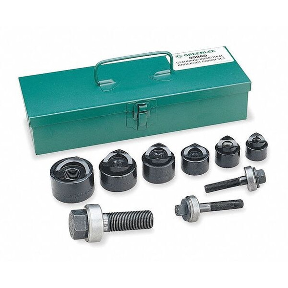 Greenlee 9 Piece Manual Punch Driver Set, 10 ga. 39860G