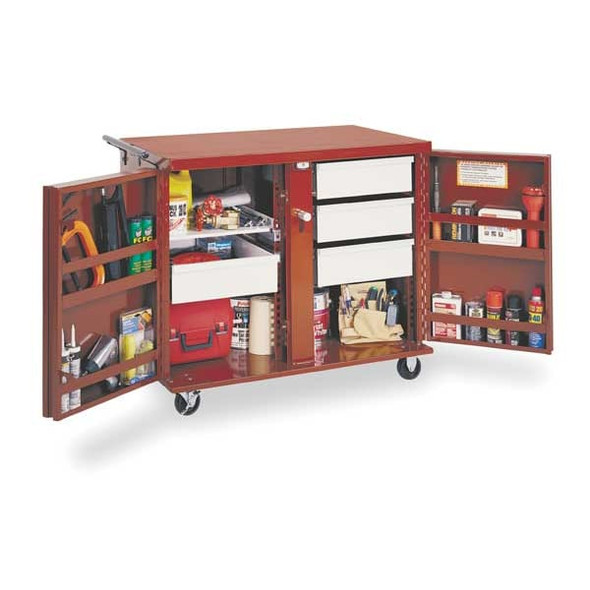 Crescent Jobox Mobile Cab Bench,Steel,49-7/8"W,26-7/8"D 678990