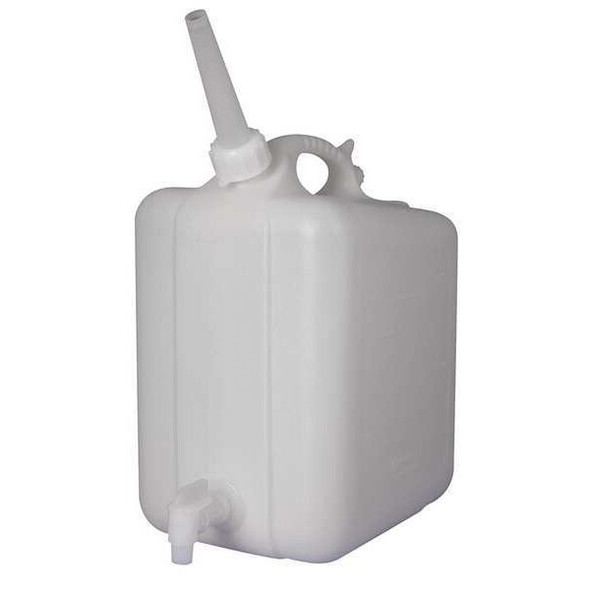 Manufacturer Varies Jerrican with Spigot,5 L,254 mm H,White F11859-0010 Manufacturer Varies Jerrican with Spigot,5 L,254 mm H,White F11859-0010