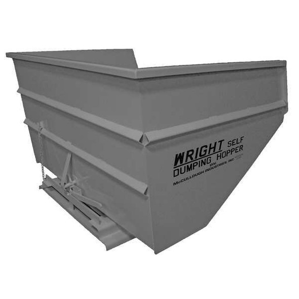 Manufacturer Varies Self Dumping Hopper,6000 lb.,Gray 40099 GRAY