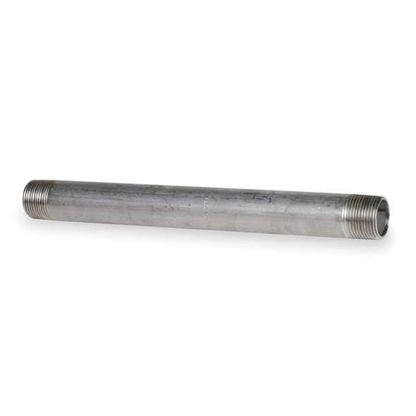 3/4" MNPT x 9" TBE Stainless Steel Pipe Nipple Sch 40