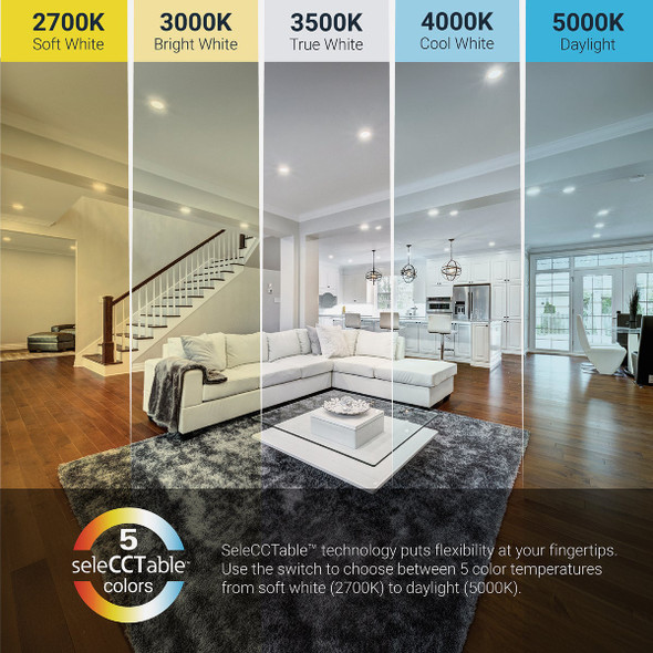 Halo 6 In. 900 Lm. 5CCT Canless Integrated LED Light Fixture