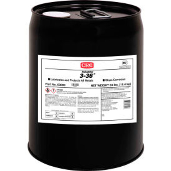 CRC 3-36 Multi-Purpose Lubricant & Corrosion Inhibitor 5 Gallon Pail Petroleum CRC 3-36 Multi-Purpose Lubricant & Corrosion Inhibitor 5 Gallon Pail Petroleum