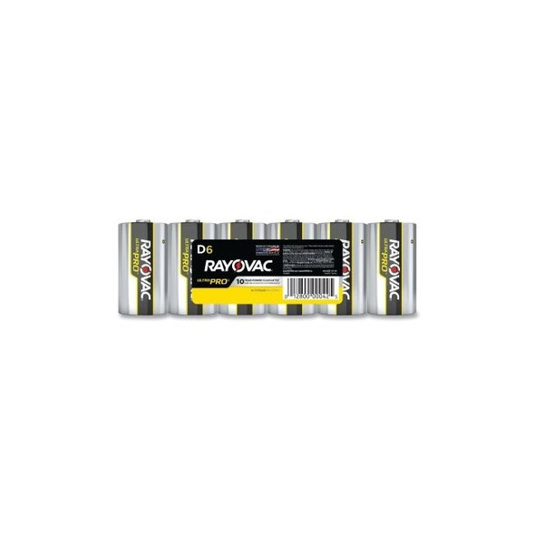 Ultra Pro™ Alkaline Battery, 1.5V, D, Shrink Pack, 6/PK