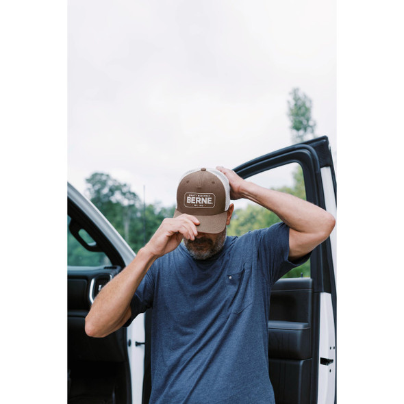 Berne Bitter Chocolate Badge Logo Trucker Cap Berne Bitter Chocolate Badge Logo Trucker Cap