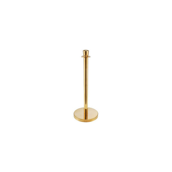 Global Industrial Best Value Portable Gold Finished 34"" H Post With Base