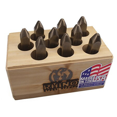 C.H. Hanson Hand Stamp Kit, Number Set 21850