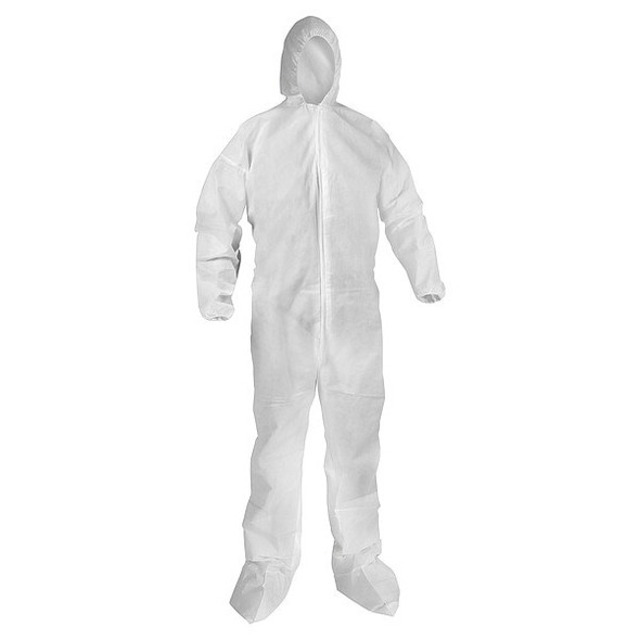 Kleenguard Coveralls,XL,Wht,KleenGuard A20,PK50 68978