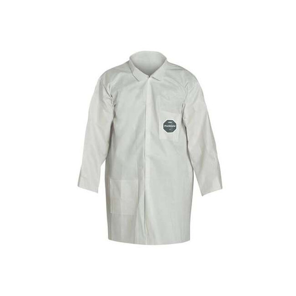 ProShield 60 Disposable Lab Coat, ProShield(R), Snaps Closure, White, 4XL, 30 PK