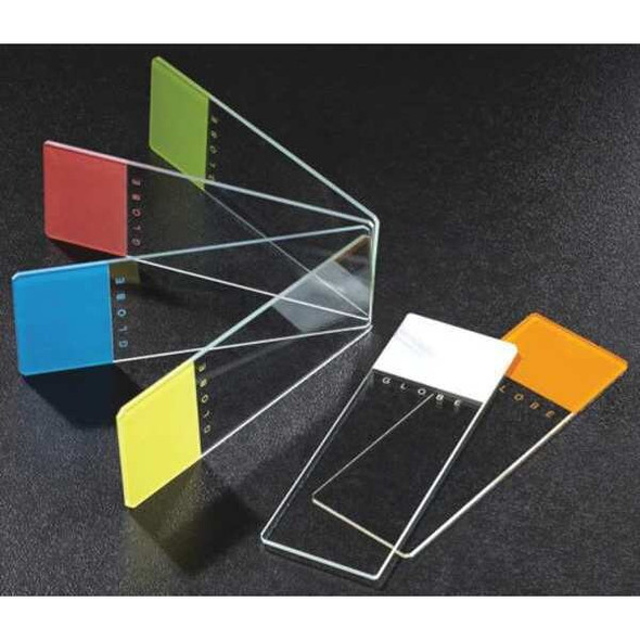 Globe Scientific Microscope Slide,Yellow,1.1mm,PK144 1324Y