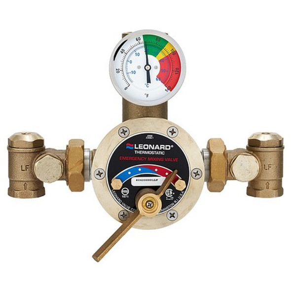 Leonard Valve Emergency Shower Valve,1 in Inlet 6040-LF