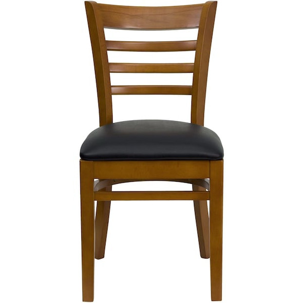 Hercules Restaurant Chair, Wood Back, 17-1/4 in W 20" L 33-3/4" H