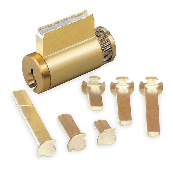 Lockset Cylinder, Satin Chrome, Keyway Type Sargent(R) LA, 5 Pins