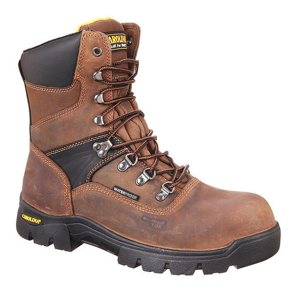 Men's 8-Inch Work Boot, 10, Composite Toe, 8 in H, Brown, CA5589
