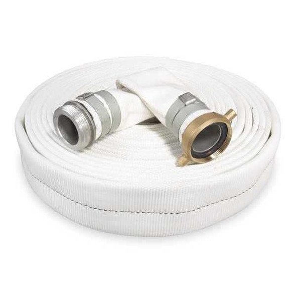 Manufacturer Varies 3" ID x 50 ft Rubber Water Discharge Hose 125 PSI WT 1ZMT6