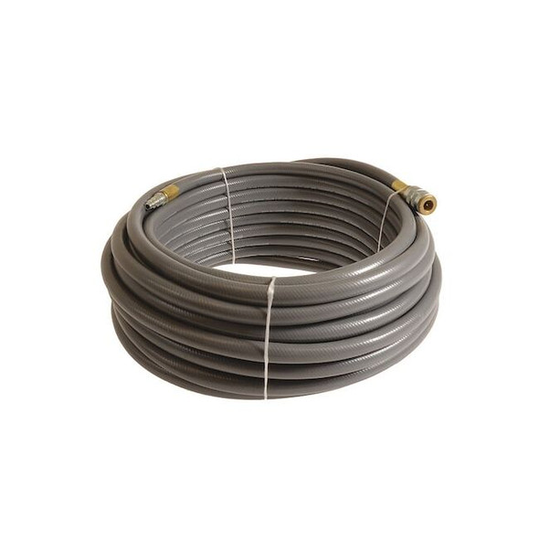 3/8" x 25 ft PVC Coupled Multipurpose Air Hose 300 psi GY
