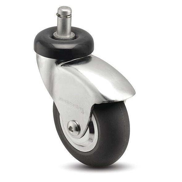 2" X 1" Non-Marking Neoprene Swivel Caster, No Brake, Loads Up To 125 lb