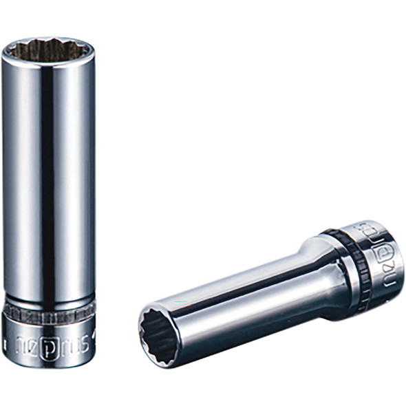 Socket 3/8" Drive Metric Deep 12 pt 12mm NB3L-12W