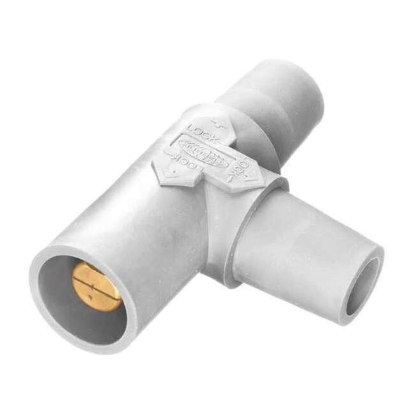 Hubbell Wiring Device-Kellems Tapping Tee,Female-Female-Male,Wht HBLTW