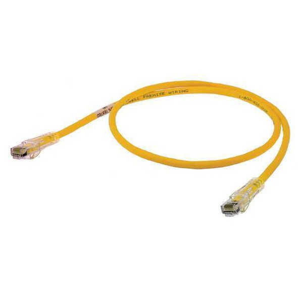 Hubbell Premise Wiring Ethernet Cable,Cat 6,Yellow,10 ft. HC6Y10